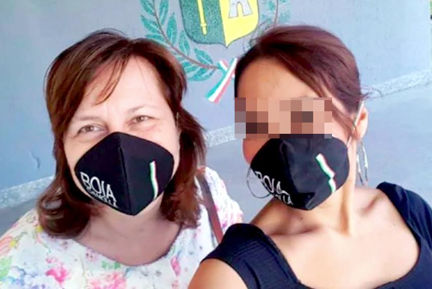 Il 'selfie' postato da Gianfranca Tesauro sul suo profilo Facebook lo scorso anno